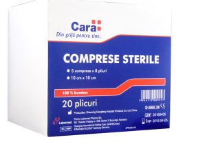 Cara Comprese Sterile, 10cm X 10cm