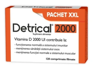 Detrical D3 2000UI, 120 comprimate, Zdrovit